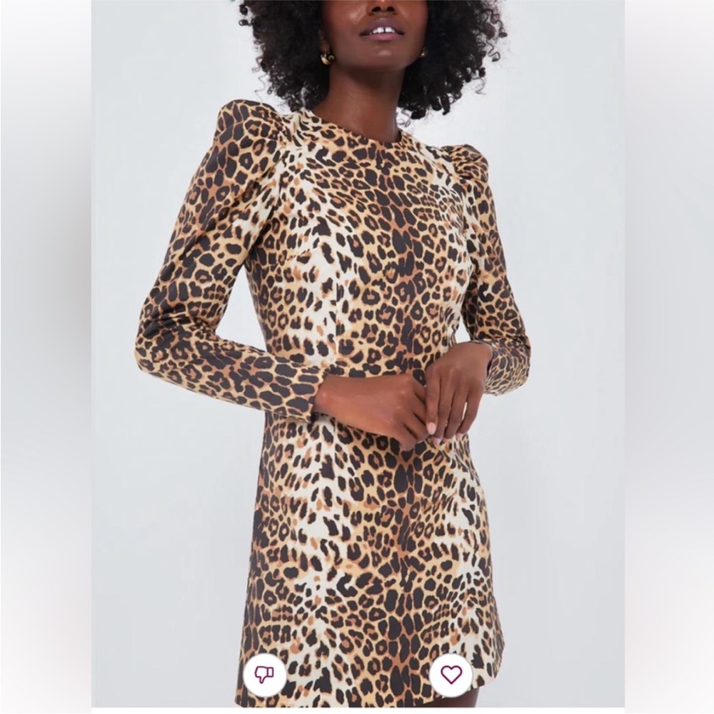 Tuckernuck Leopard-Print Puff-Sleeve Top - Brown/Cream - Picture 3 of 7